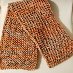 Hand knitted scarf